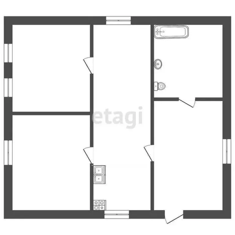 Дом в Абакан, Строительная улица (51.6 м) - Фото 0