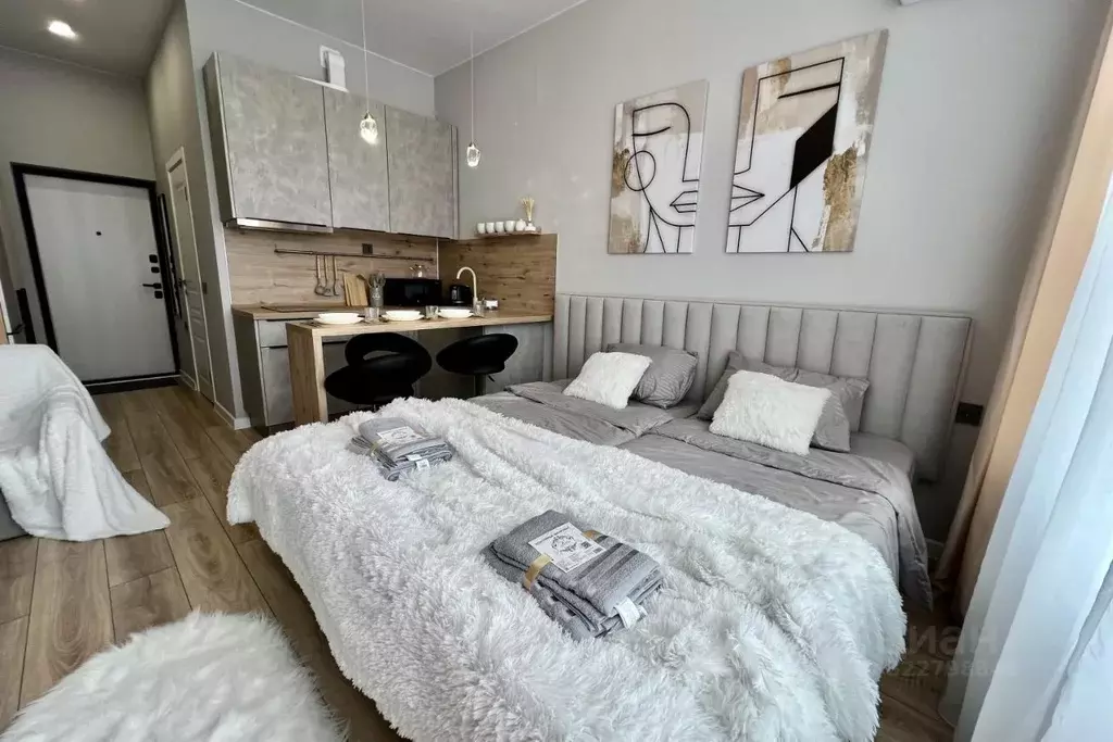 1-к кв. Краснодарский край, Краснодар Догма Парк мкр, ул. Марины ... - Фото 1