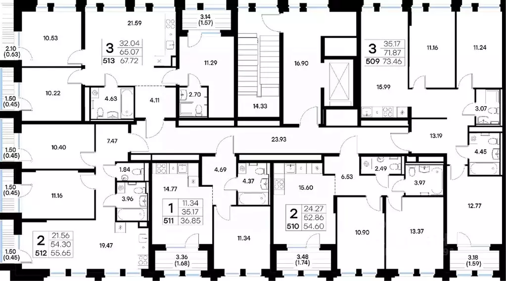 3-к кв. Татарстан, Казань ул. Профессора Мухамедьярова (67.72 м) - Фото 2
