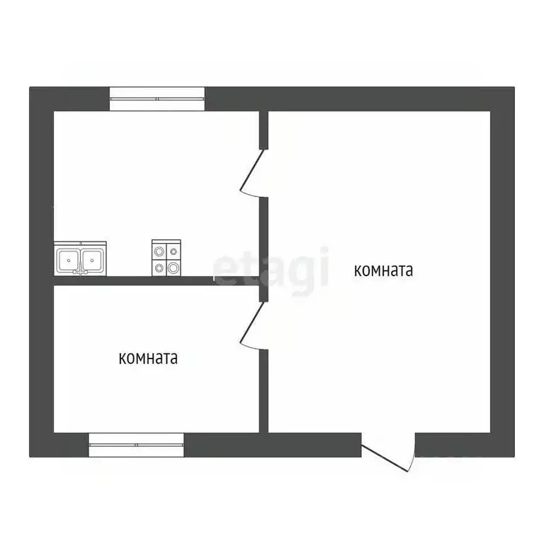 Дом в Свердловская область, Туринск пос. Вохровский, 19 (40 м) - Фото 2