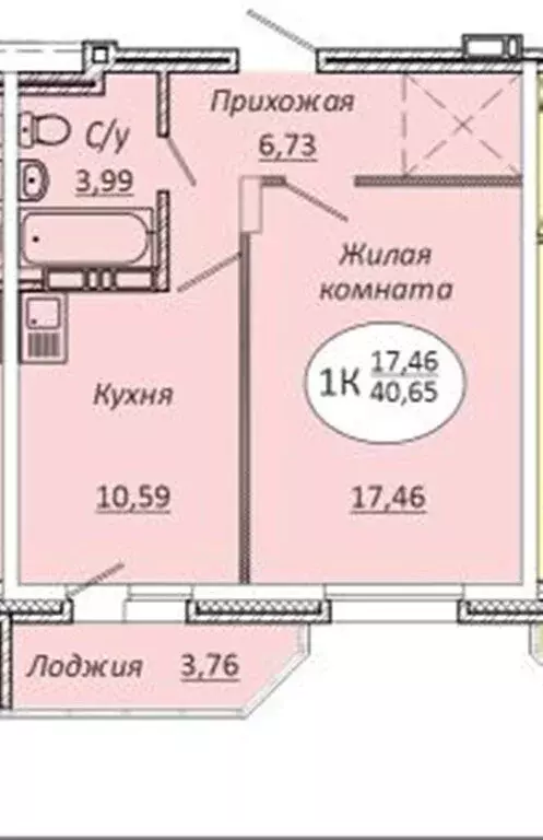 1-комнатная квартира: Новосибирск, 2-я Воинская улица, 51 (40.65 м) - Фото 0