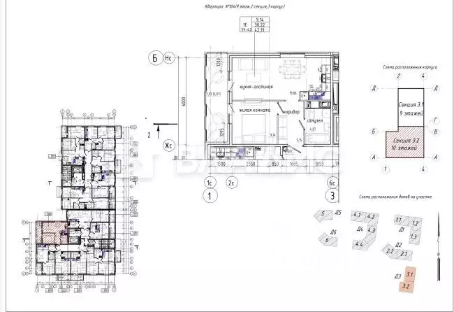 1-к кв. Ленинградская область, Всеволожский район, Заневское городское ... - Фото 2