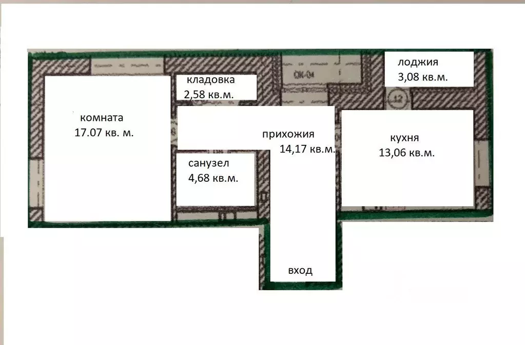 1-к кв. Нижегородская область, Нижний Новгород ул. Свободы, 110 (54.64 ... - Фото 1
