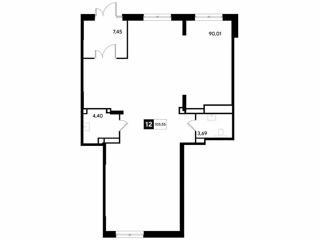 Офис (105.55 м) - Фото 1