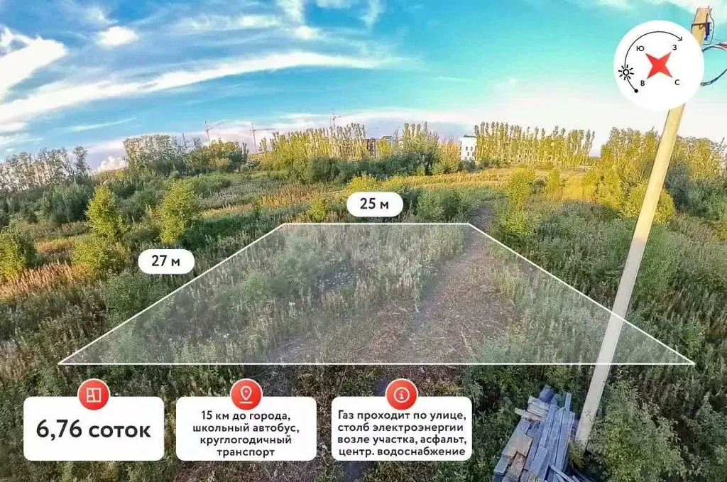 Участок в Тюменская область, Тюмень Зеленые Аллеи жилой квартал,  ... - Фото 1