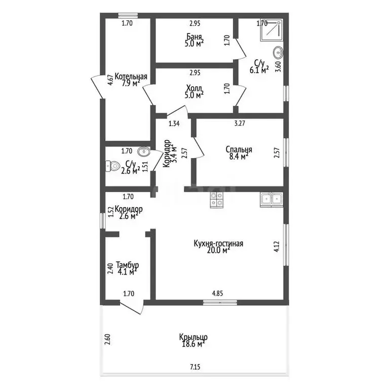 Дом в Тукаевский район, деревня Азьмушкино, улица Сибгата Хакима (72.2 ... - Фото 2