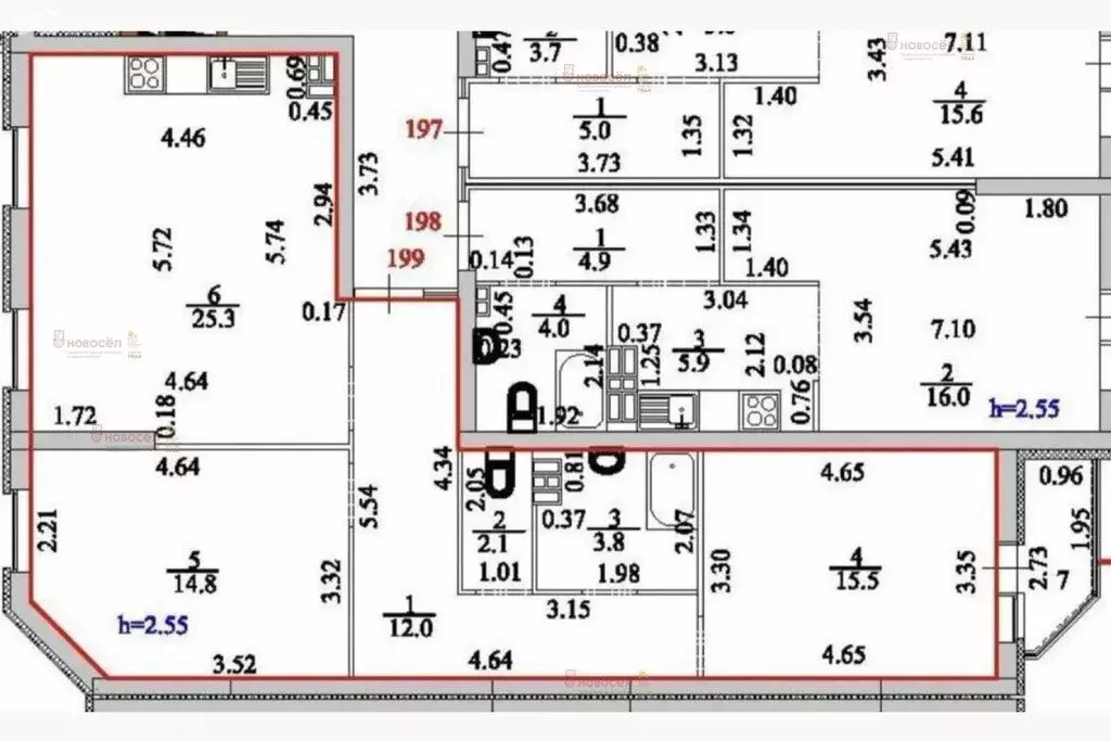 2-комнатная квартира: Екатеринбург, Ракетная улица, 20 (73 м) - Фото 1