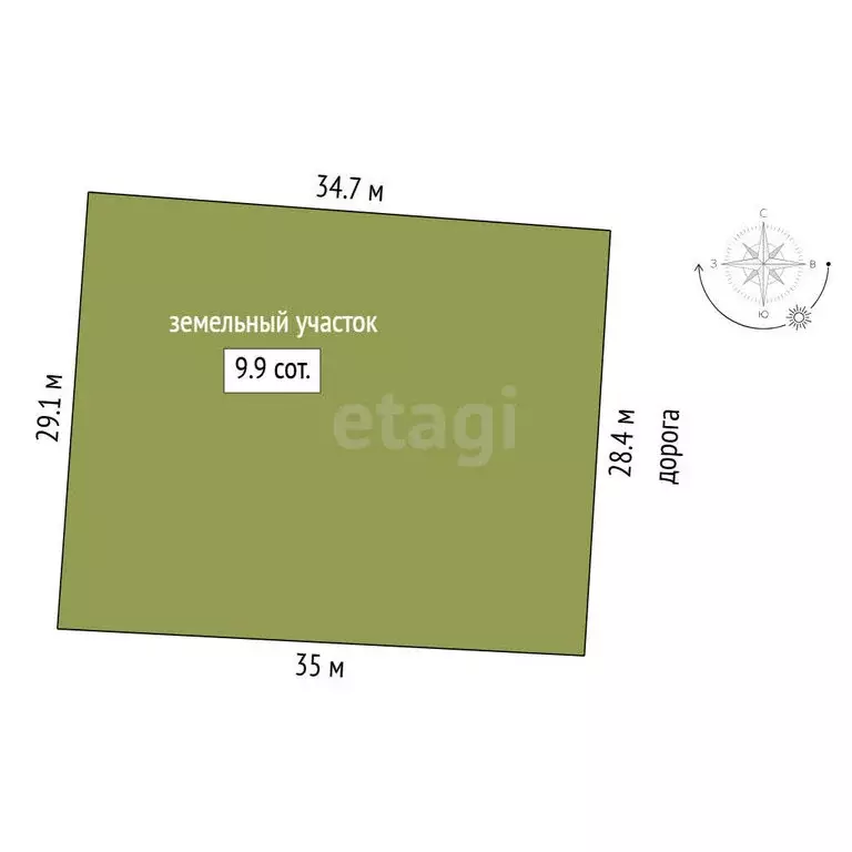 Участок в Тюмень, СНТ Факел, 4-я линия (10 м) - Фото 1
