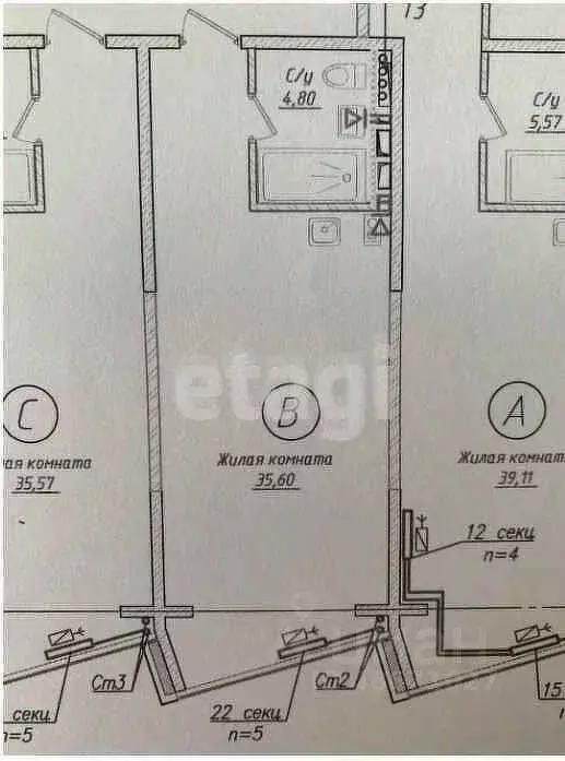 Студия Сахалинская область, Южно-Сахалинск просп. Мира, 306к1 (60.0 м) - Фото 1