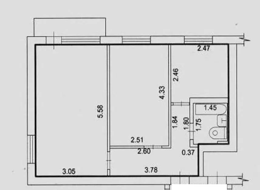 2-к кв. Московская область, Зарайск Зарайск муниципальный округ, 1-й ... - Фото 1