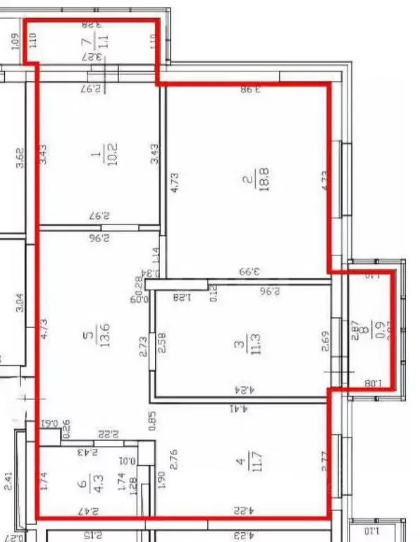 3-к кв. Татарстан, Казань ул. Николая Ершова, 65Б/1 (69.9 м) - Фото 2
