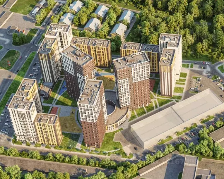 2-к кв. Свердловская область, Екатеринбург Основинские кварталы ЖК, . - Фото 1