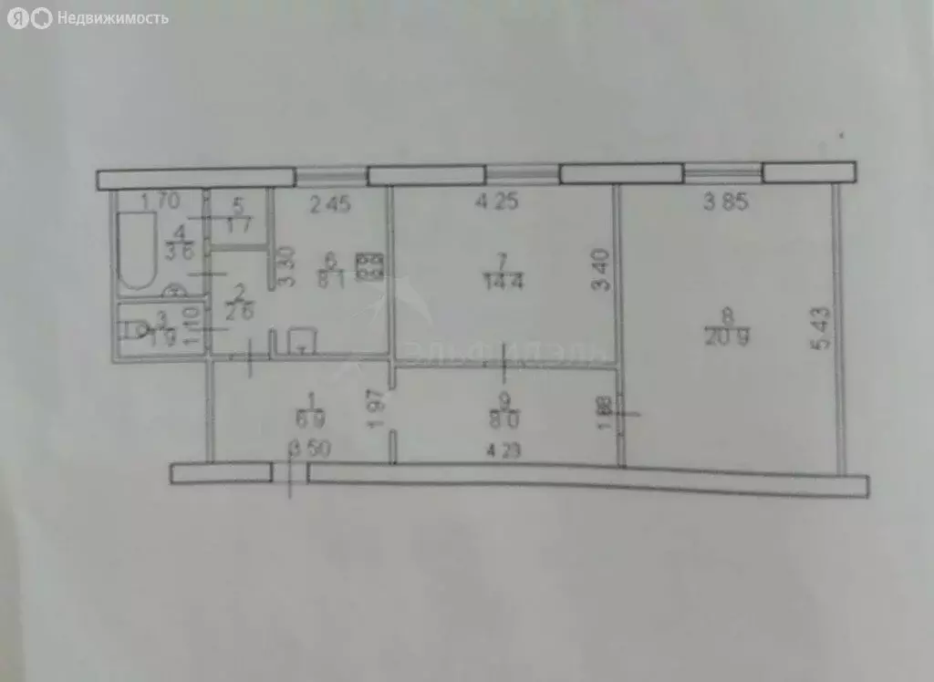 2-комнатная квартира: Великий Новгород, район Колмово, улица Щусева, ... - Фото 1