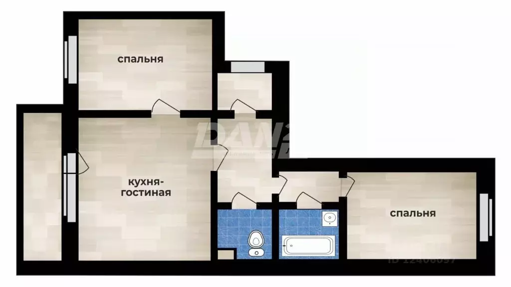 3-к кв. Челябинская область, Челябинск ул. Зальцмана, 44 (53.5 м) - Фото 1
