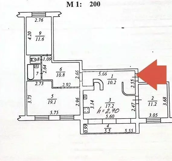 3-к кв. Ямало-Ненецкий АО, Ноябрьск ул. Энтузиастов, 5А (89.2 м) - Фото 2