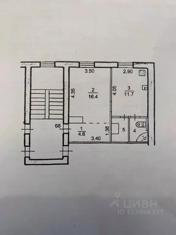 1-к кв. Псковская область, Псков Октябрьский просп., 41 (37.0 м) - Фото 0