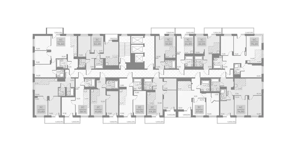 4-к кв. Новосибирская область, Новосибирск ДНК жилой комплекс (74.9 м) - Фото 2