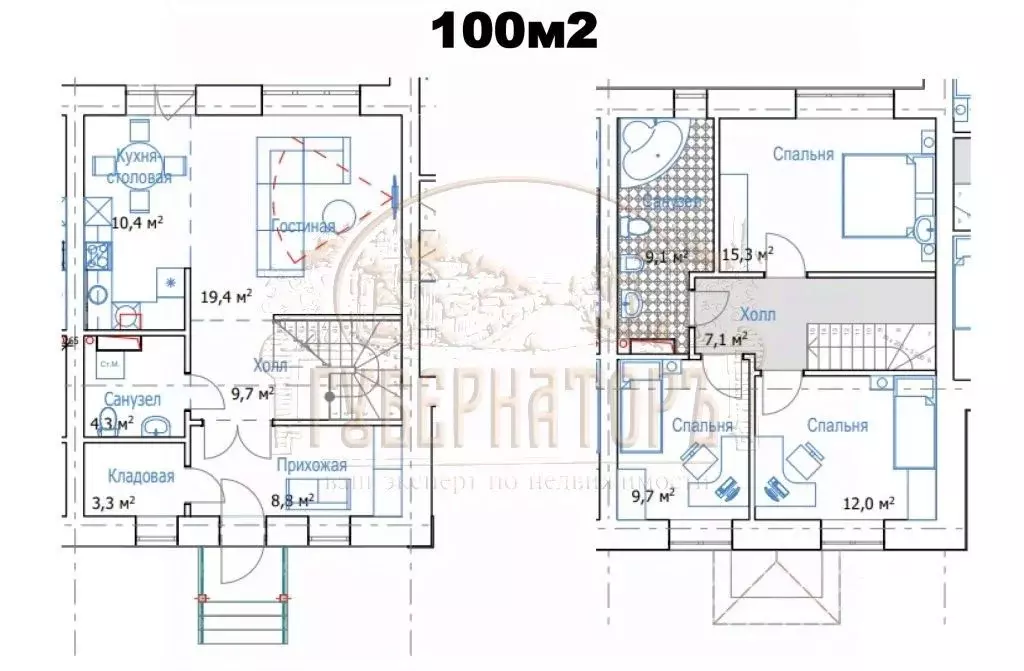 Таунхаус в Тверская область, Тверь Дальняя ул., 99 (111 м) - Фото 2