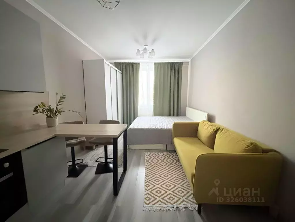 Студия Москва ул. Медовая Долина, 3к2 (30.0 м) - Фото 1