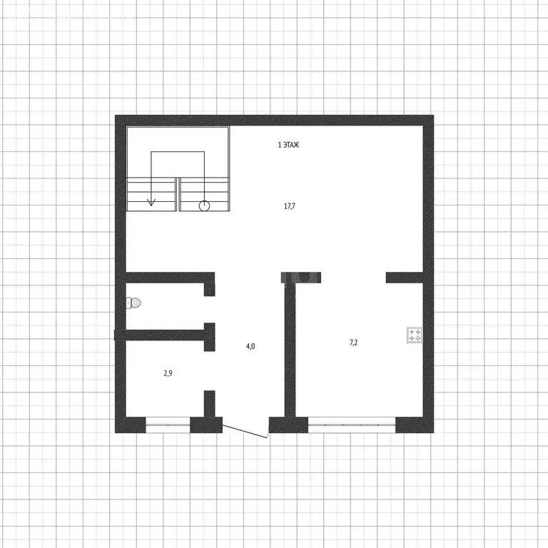 Дом в село Репное, Речная улица (63.7 м) - Фото 2