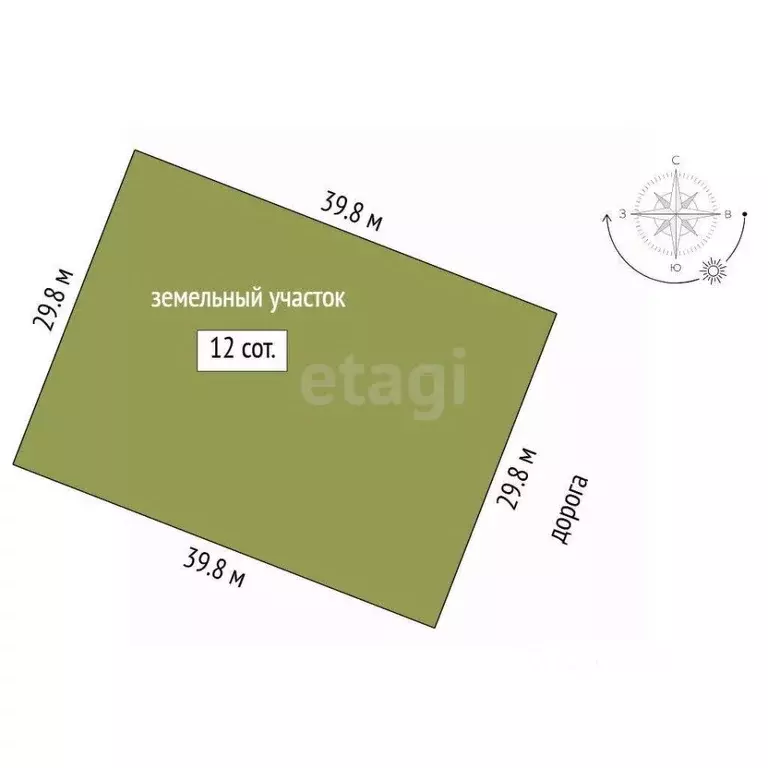 Участок в Тюменская область, Тюменский муниципальный округ, д. Якуши, ... - Фото 2