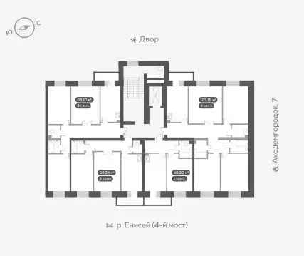 3-к кв. Красноярский край, Красноярск ул. Академгородок, 78 (85.2 м) - Фото 1