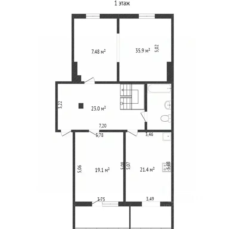 4-к кв. Белгородская область, Белгород ул. Щорса, 57 (137.6 м) - Фото 2