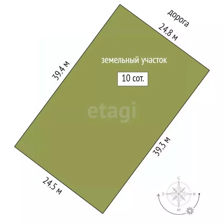 Участок в Коми, Сыктывдинский район, с. Выльгорт ул. Еловая (10.0 ... - Фото 2