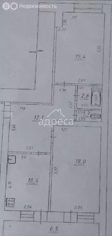 2-комнатная квартира: Самара, улица Венцека, 74 (59.8 м) - Фото 1