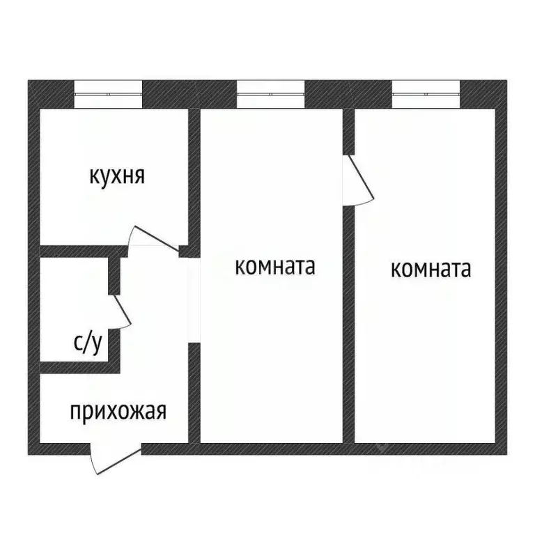 2-к кв. Курганская область, Курган ул. Гагарина, 7 (42.5 м) - Фото 1