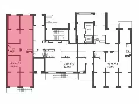 Офис (98.3 м) - Фото 2