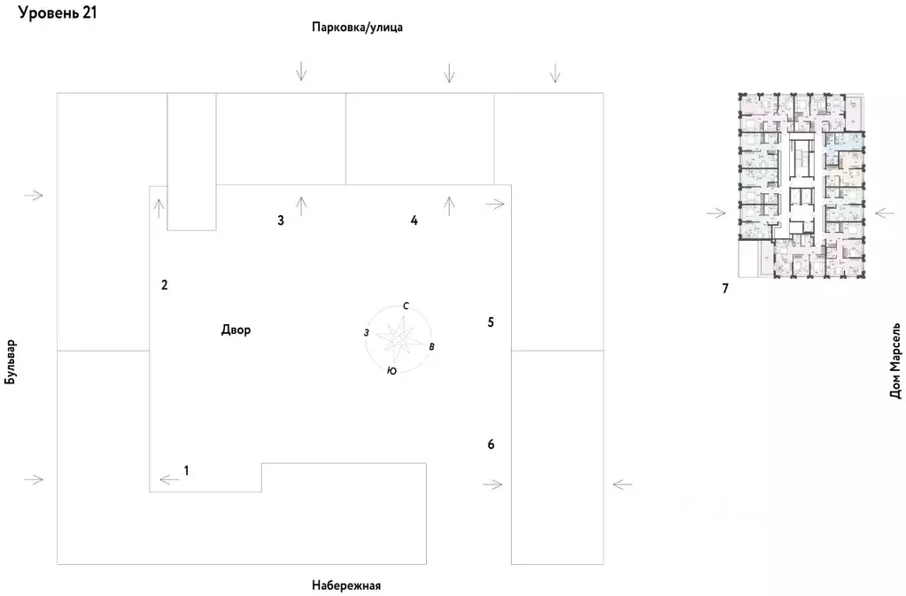 3-к кв. Тюменская область, Тюмень Береговая ул., 100к2 (67.75 м) - Фото 2