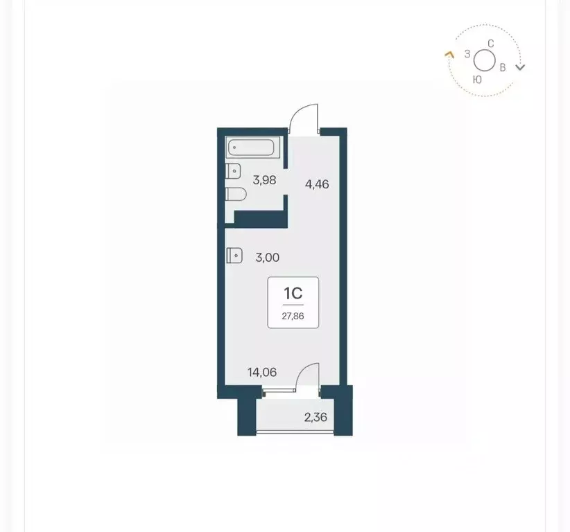 Студия Новосибирская область, Новосибирск Красный просп., 180 (27.86 ... - Фото 1