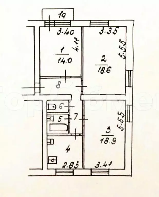 Продается комната в 3-комнатной квартире - Фото 1