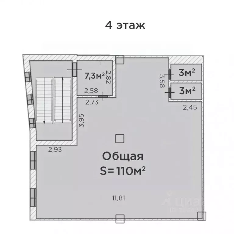 офис в тюменская область, тюмень комсомольская ул, 57 (110 м) - Фото 1