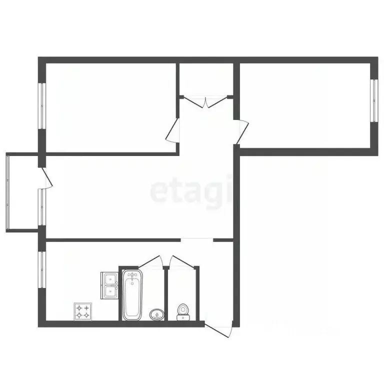 3-к кв. Санкт-Петербург, Санкт-Петербург, Петергоф Константиновская ... - Фото 2