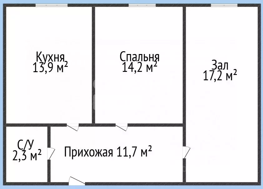 2-к кв. Дагестан, Махачкала ул. Абдулхакима Исмаилова, 307 (62.0 м) - Фото 2