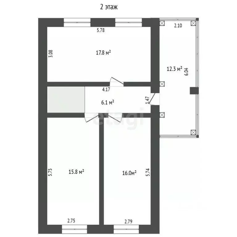 Дом в Тюменская область, Тюмень ул. Декабристов (150 м) - Фото 2