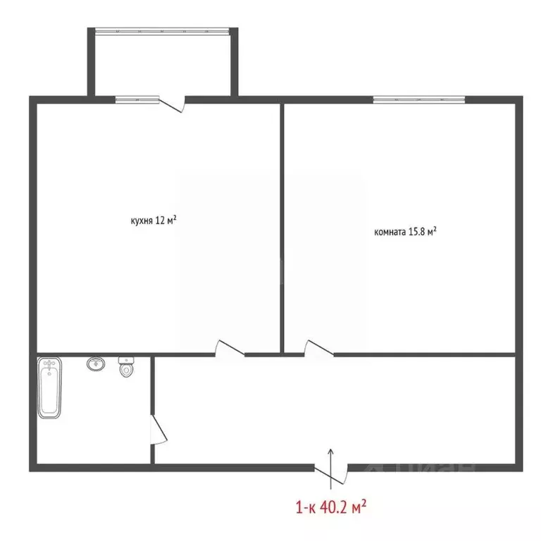 1-к кв. Свердловская область, Екатеринбург ул. Евгения Савкова, 4 ... - Фото 2