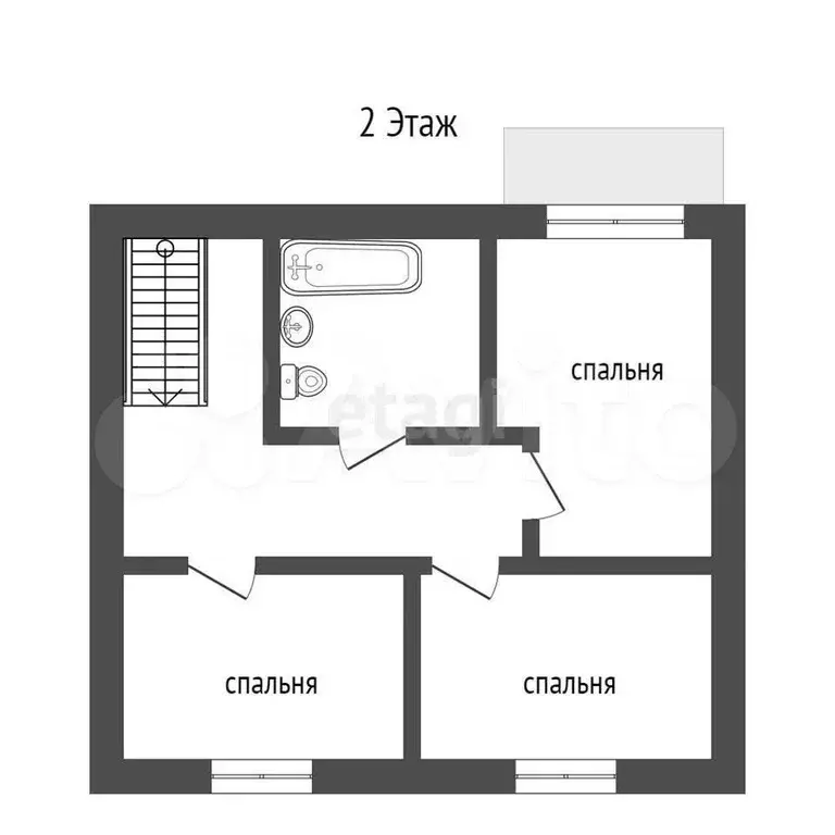 3-к. квартира, 93,9 м, 2/2 эт. - Фото 1