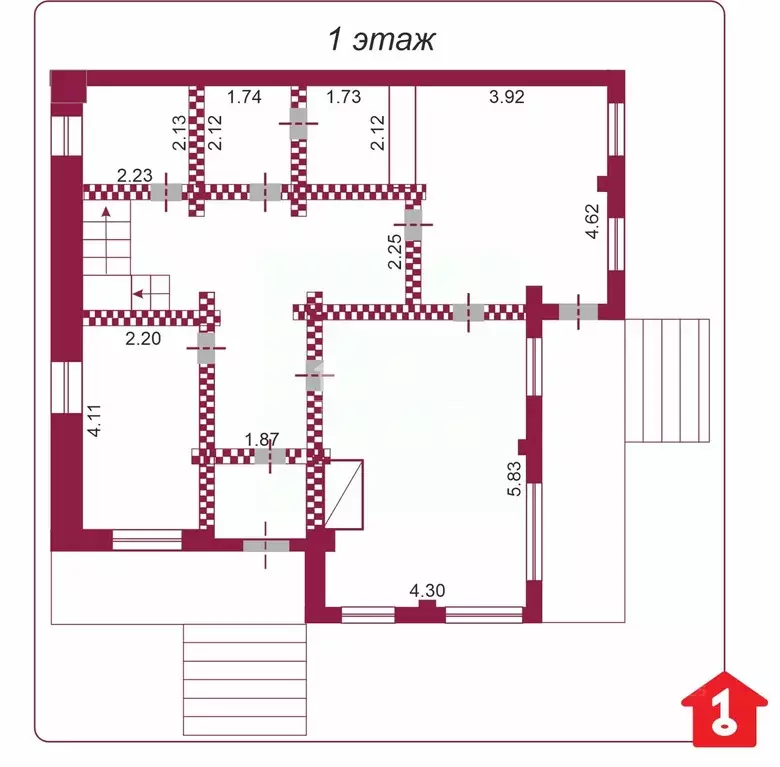 Дом в Омская область, Омский район, Новотроицкое с/пос, с. Чернолучье ... - Фото 2