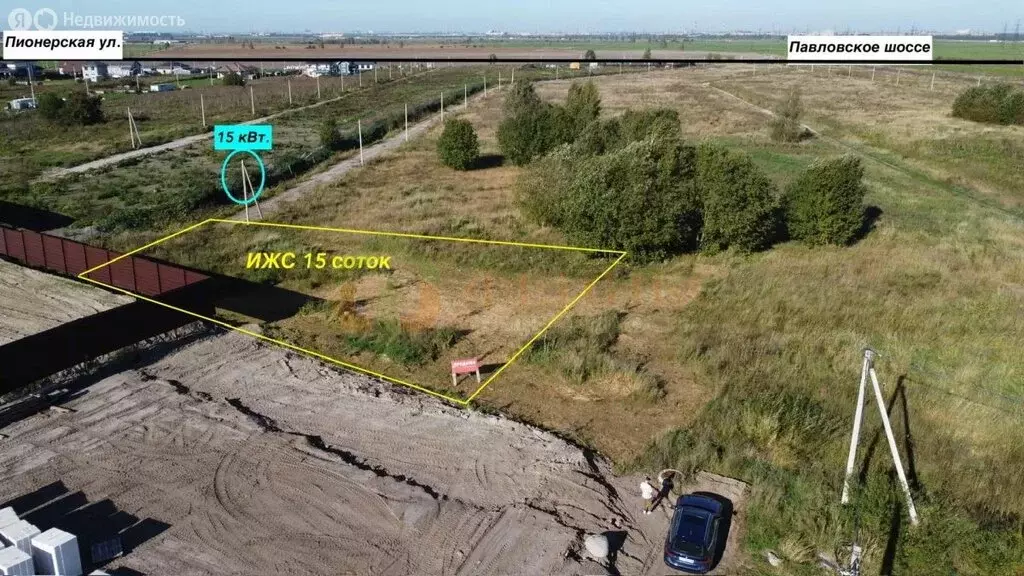 Участок в деревня Глинка, Взлётная улица (15 м) - Фото 1