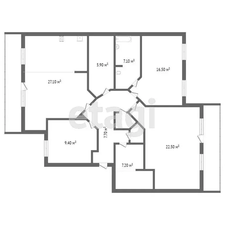 3-комнатная квартира: Тюмень, Орловская улица, 35к2 (116.8 м) - Фото 0