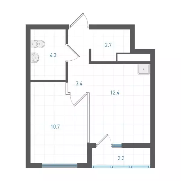 1-комнатная квартира: Екатеринбург, жилой район Пионерский, ЖК ОК: ... - Фото 0