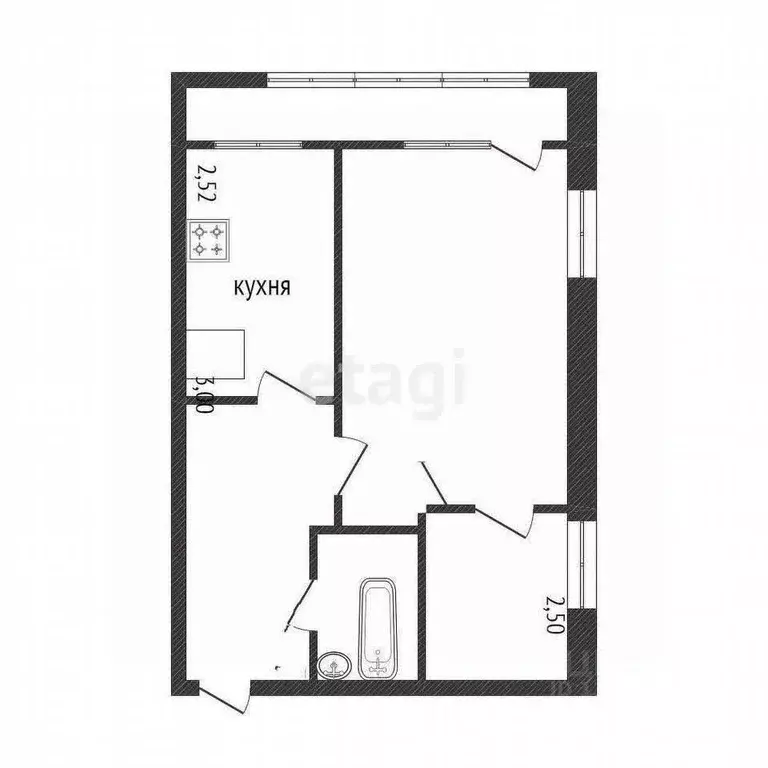 1-к кв. Белгородская область, Шебекинский муниципальный округ, Маслова ... - Фото 1