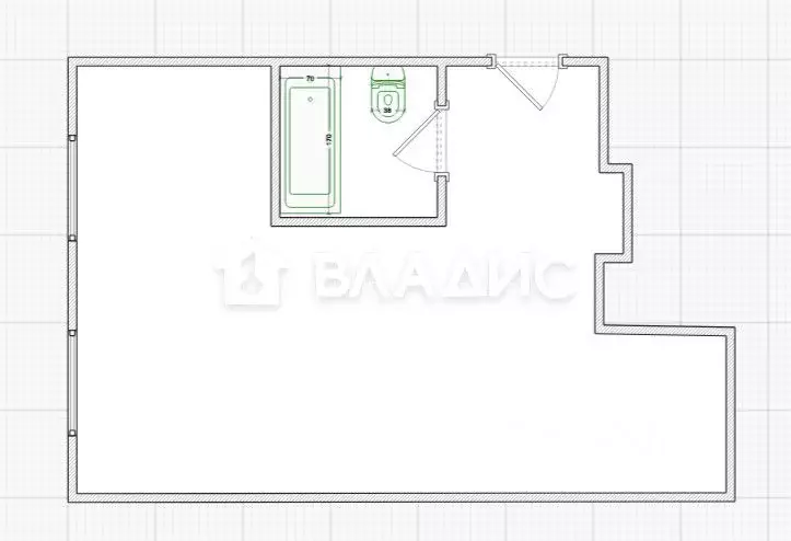 1-к кв. Пензенская область, Пенза ул. Урицкого, 3 (29.7 м) - Фото 2