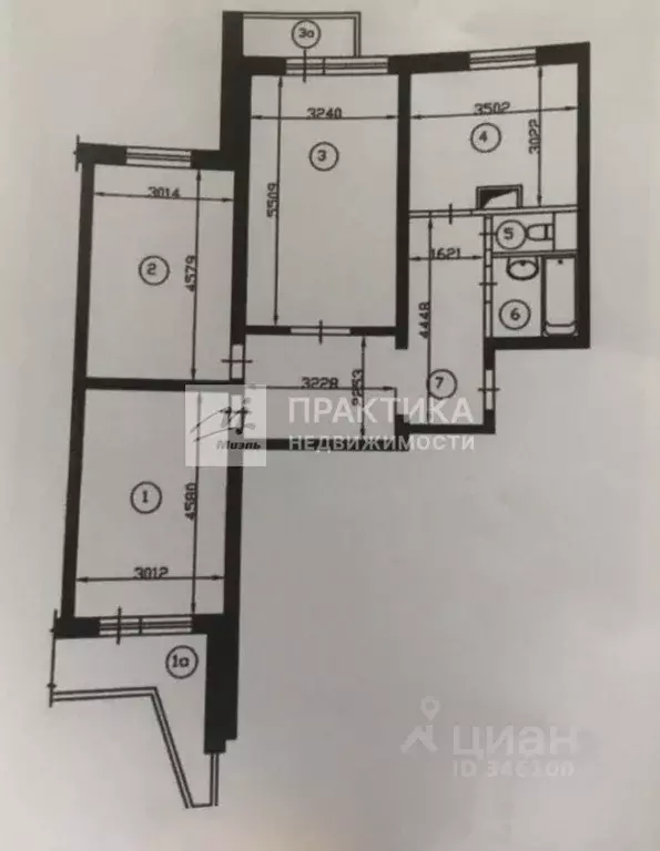 3-к кв. Москва Олимпийский просп., 22 (75.6 м) - Фото 2