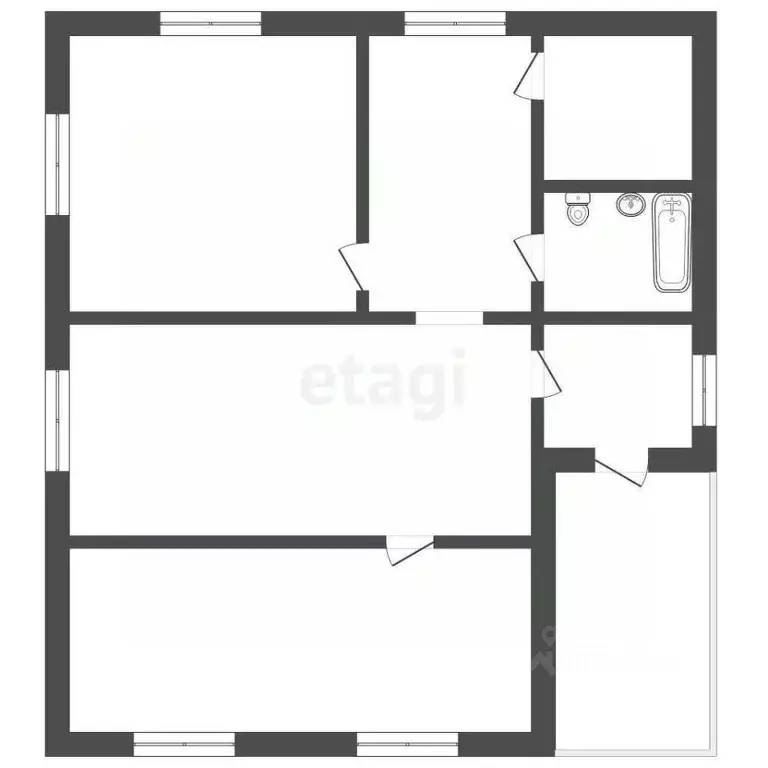 Дом в Ростовская область, пос. Целина 6-я линия (48 м) - Фото 2