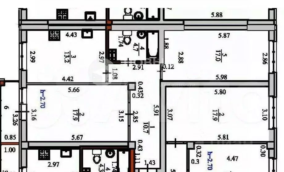 2-к кв. Свердловская область, Екатеринбург ул. Степана Разина, 107 ... - Фото 1