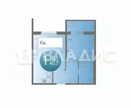 1-к кв. Пензенская область, Пензенский район, Засечный сельсовет, с. ... - Фото 2